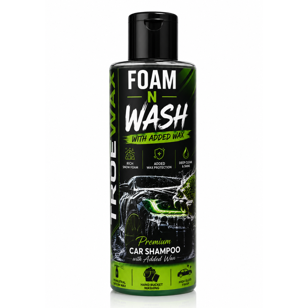 True wax foam n wash 200ml Car Wash Shampoo with added wax– High Foam Car Cleaning Liquid for Deep Cleaning, Scratch-Free Shine, pH Neutral Formula for Cars & Bikes | Removes Dirt, Mud & Tough Stains | 200 ml